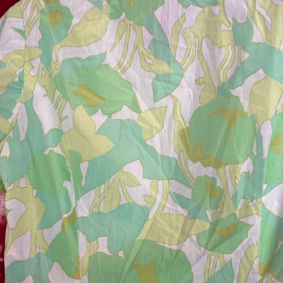 Vintage 1960s Handmade Mod Floral Shirt Dress 🌿💚 - Picture 6 of 8